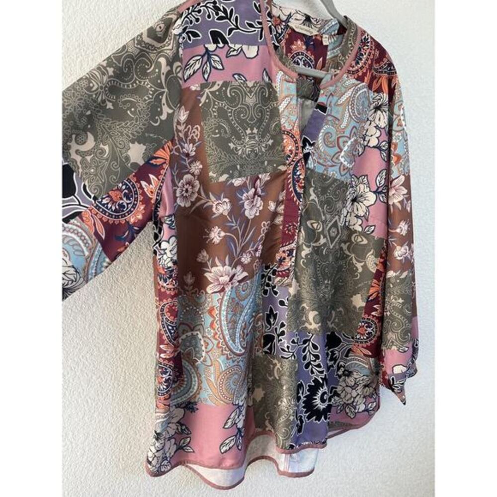 Soft Surroundings Multicolor Paisley Tunic
